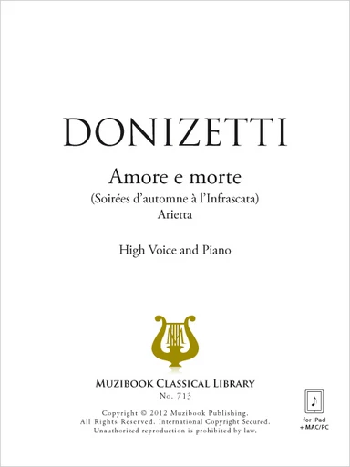 Amore e morte - Gaetano Donizetti - Muzibook Publishing