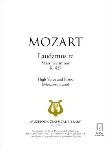 Laudamus te - Wolfgang Amadeus Mozart - Muzibook Publishing