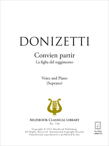 Convien partir - Gaetano Donizetti - Muzibook Publishing