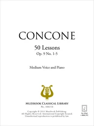 50 Leçons de chant op. 9 n° 1-5