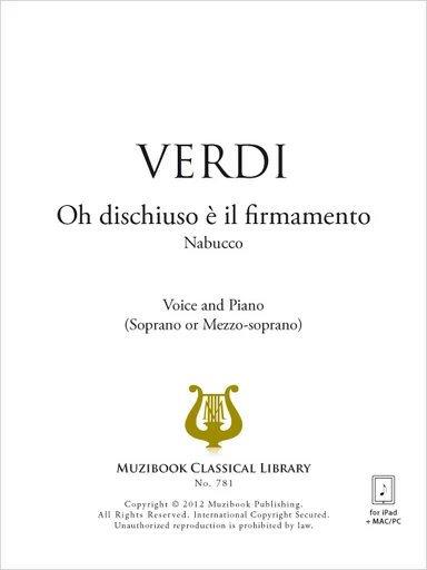 Oh dischiuso è il firmamento - Giuseppe Verdi - Muzibook Publishing