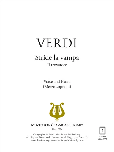 Stride la vampa - Giuseppe Verdi - Muzibook Publishing