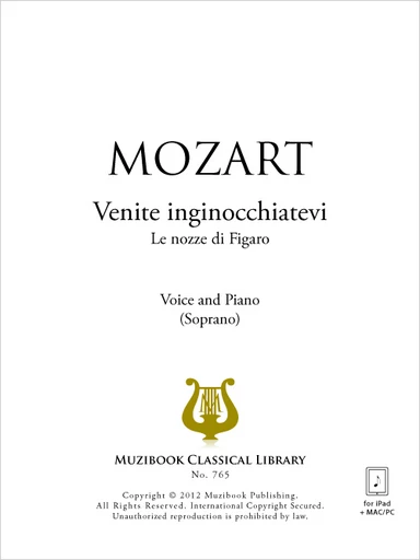 Venite inginocchiatevi - Wolfgang Amadeus Mozart - Muzibook Publishing