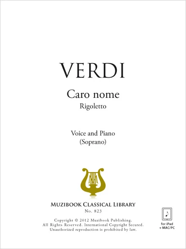 Caro nome - Giuseppe Verdi - Muzibook Publishing