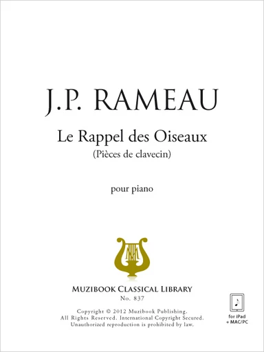 Le Rappel des Oiseaux - Jean-Philippe Rameau - Muzibook Publishing