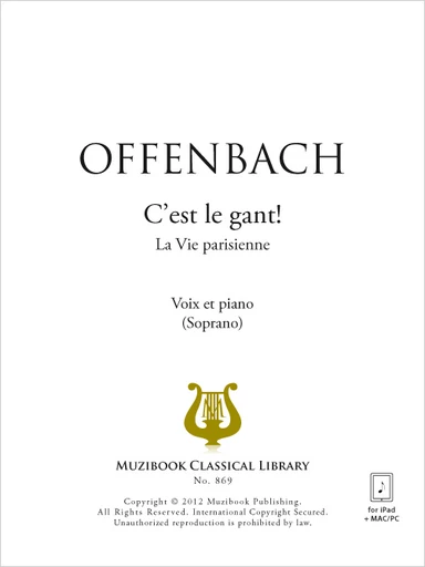 C'est le gant!... Autrefois plus d'un amant - Jacques Offenbach - Muzibook Publishing