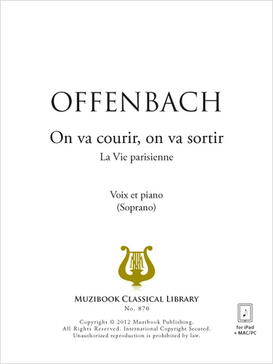 On va courir, on va sortir - Jacques Offenbach - Muzibook Publishing