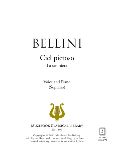 Ciel pietoso - Vincenzo Bellini - Muzibook Publishing