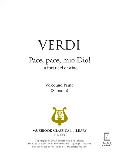 Pace, pace, mio Dio! - Giuseppe Verdi - Muzibook Publishing