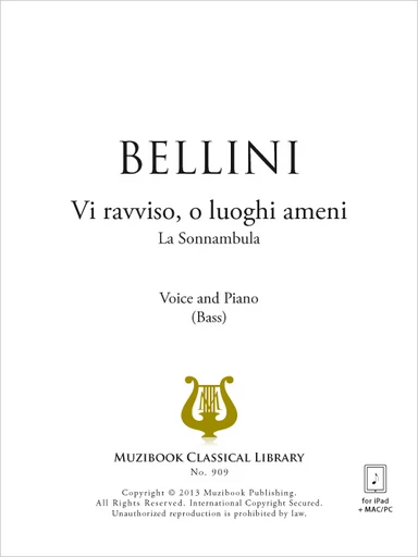 Vi ravviso, o luoghi ameni - Vincenzo Bellini - Muzibook Publishing