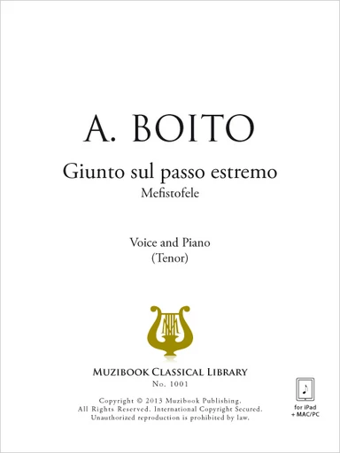 Giunto sul passo estremo - Arrigo Boito - Muzibook Publishing