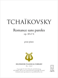 Romance sans paroles op. 40 n° 6