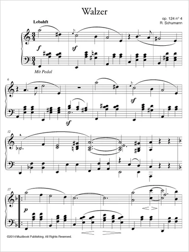 Valse op. 124 n° 4 - Robert Schumann - Muzibook Publishing