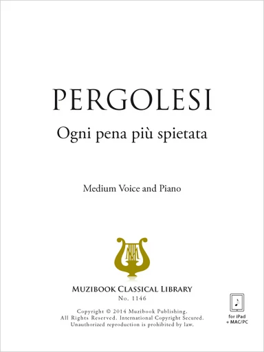 Ogni pena più spietata - Giovanni Battista Pergolesi - Muzibook Publishing