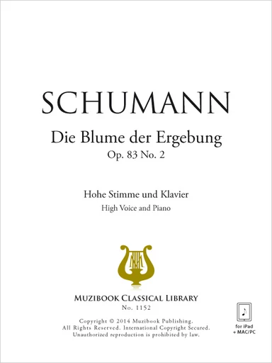 Die Blume der Ergebung - Robert Schumann - Muzibook Publishing