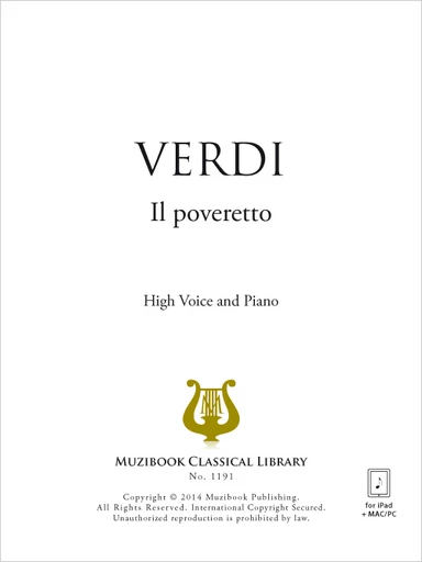 Il poveretto - Giuseppe Verdi - Muzibook Publishing