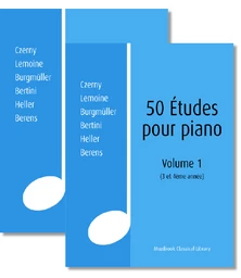 50 Études pour piano de Czerny à Berens (Volume 1 et 2)