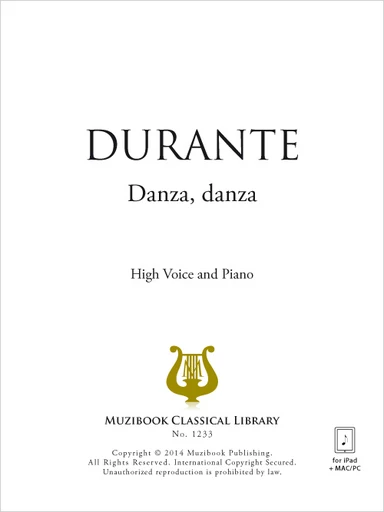 Danza, danza - Francesco Durante - Muzibook Publishing