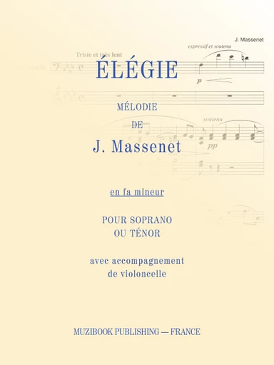 Élégie - Jules Massenet - Muzibook Publishing